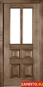 межкомнатные двери  Калинка Медичи под 2 стекла орех