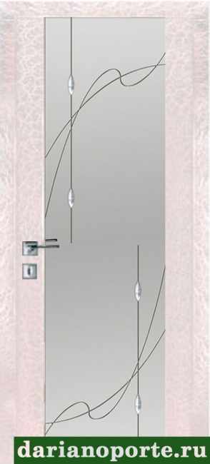 межкомнатные двери  Дариано Рондо 3 гравировка Сигма-1 перламутр