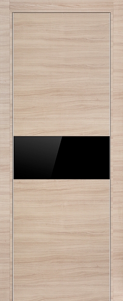 межкомнатные двери  Profil Doors 4Z стекло чёрное капуччино кроскут