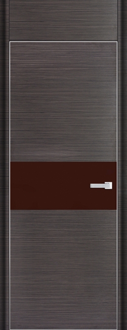 межкомнатные двери  Profil Doors 4D коричневое грей браш