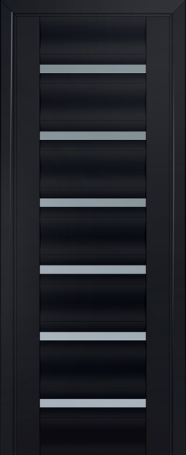 межкомнатные двери  Profil Doors 57U графит чёрный seidenmatt