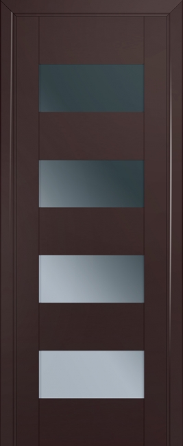 межкомнатные двери  Profil Doors 46U графит тёмно-коричневые