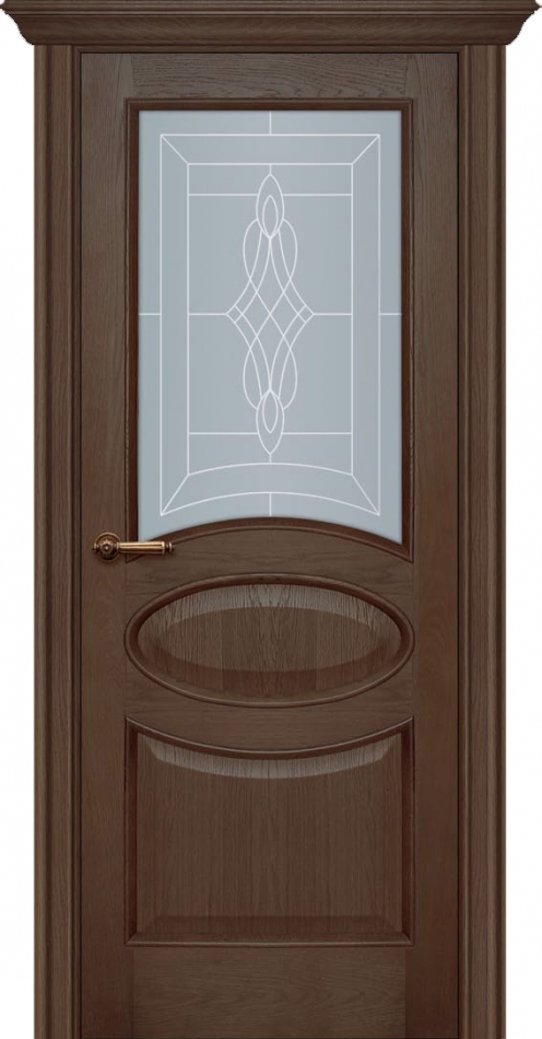 межкомнатные двери  Фрамир New Classic 12 со стеклом шпон