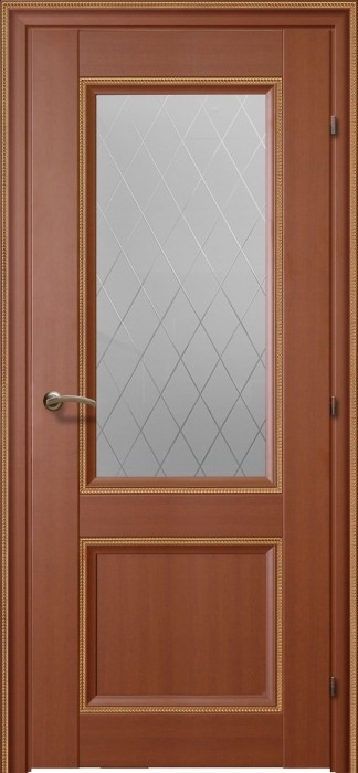 межкомнатные двери  Краснодеревщик  3324 белая с декором