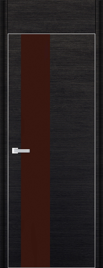 межкомнатные двери  Profil Doors 5D коричневое чёрный браш