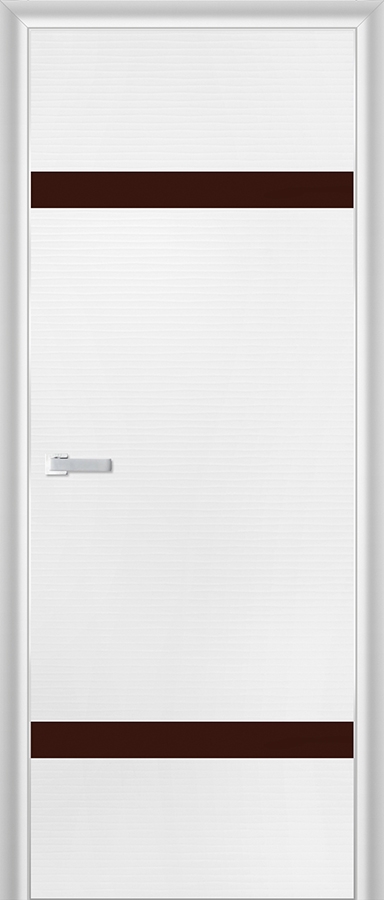 межкомнатные двери  Profil Doors 3D коричневое белая волна