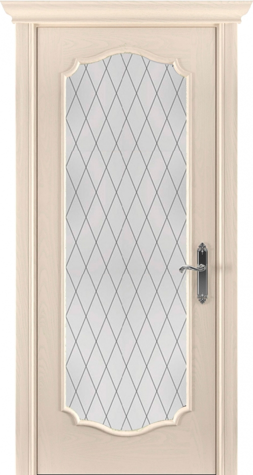 межкомнатные двери  Рада Верона исполнение 2 вариант 5 гравировка бежевая эмаль