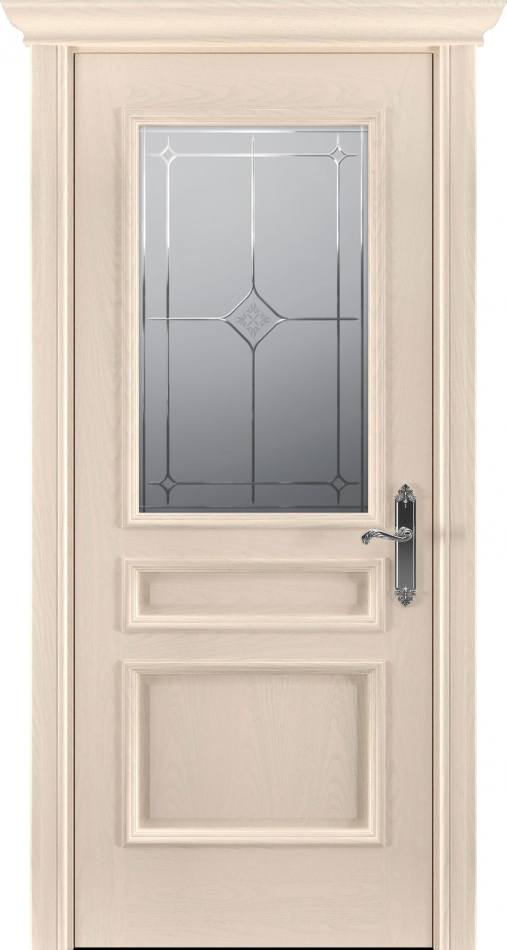 межкомнатные двери  Рада Палермо исполнение 3 вариант 1 гравировка бежевая эмаль