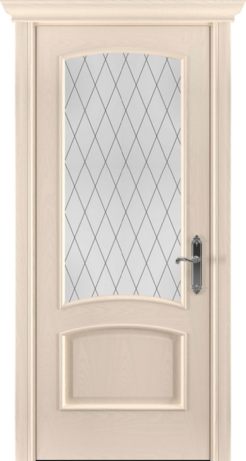 межкомнатные двери  Рада Флоренция вариант 5 гравировка бежевая эмаль
