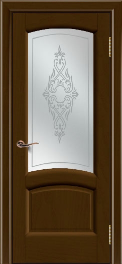межкомнатные двери  Лайндор Анталия 2 со стеклом Айрис ясень мёд тон 29