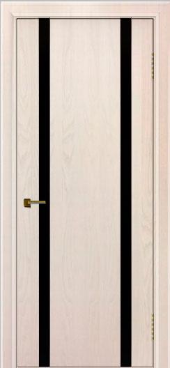 межкомнатные двери  Лайндор Камелия К2 триплекс чёрный ясень жемчуг тон 27