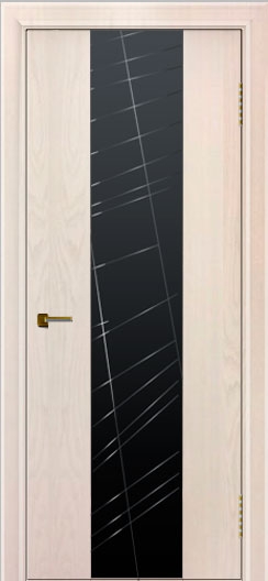 межкомнатные двери  Лайндор Камелия К4 триплекс Графит ясень жемчуг тон 27