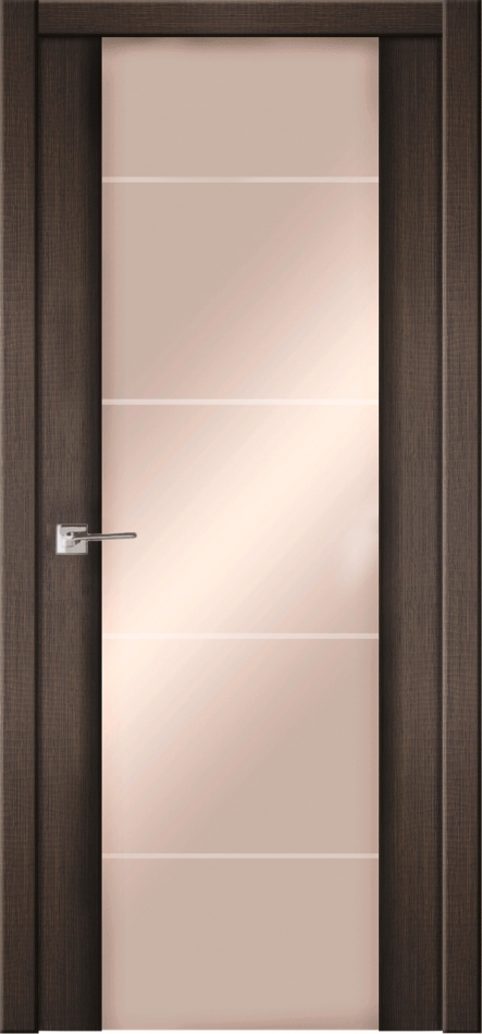 межкомнатные двери  La Porte Modern 100.3 Line 1 триплекс бронза бренди