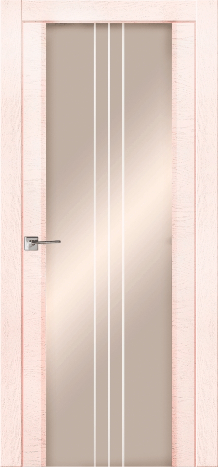 межкомнатные двери  La Porte Modern 100.3 Line 2 триплекс бронза ясень карамель