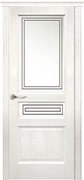 	межкомнатные двери 	La Porte New Classic 200.2 гравировка Квадро ясень бланко