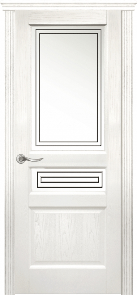 межкомнатные двери  La Porte New Classic 200.2 гравировка Квадро ясень бланко