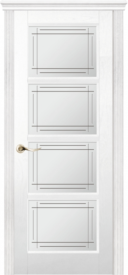 межкомнатные двери  La Porte New Classic 200.5 гравировка Симпл ясень бланко