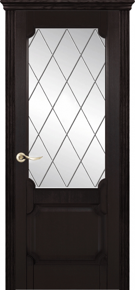 межкомнатные двери  La Porte New Classic 200.3 гравировка Ромб браун