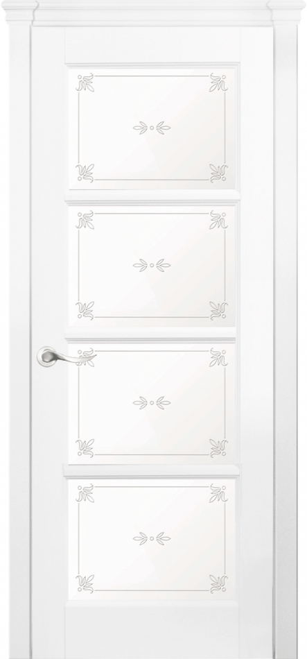 межкомнатные двери  La Porte New Classic 200.5 контур Лаура эмаль белая