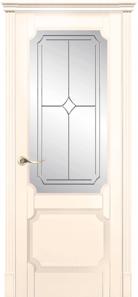 межкомнатные двери  La Porte New Classic 200.3 гравировка Падуя эмаль слоновая кость