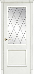 	межкомнатные двери 	La Porte Classic 300.3 гравировка Ромб ясень бланко