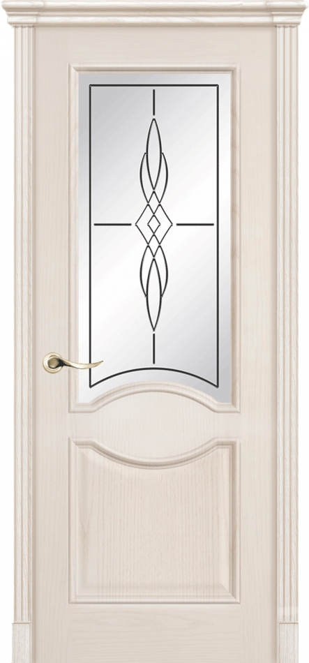 межкомнатные двери  La Porte Classic 300.7 гравировка Лувр ясень карамель