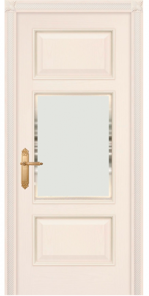 межкомнатные двери  Дариано Элегант 1 с фацетом ясень карамель