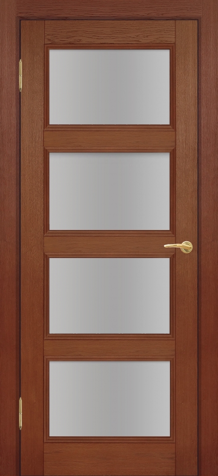 межкомнатные двери  Фрамир Geneva 4 со стеклом шпон
