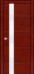 	межкомнатные двери 	La Porte Modern 100.2S стекло красное дерево