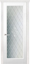 	межкомнатные двери 	La Porte New Classic 200.6 гравировка Лилия ясень бланко