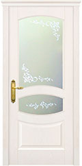 	межкомнатные двери 	La Porte New Classic 200.10 шелкография Санта ясень бланко