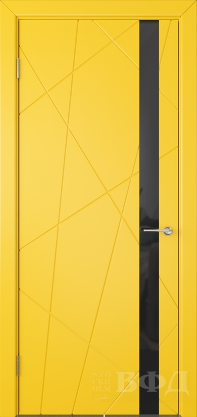 межкомнатные двери  ВФД Флитта эмаль жёлтая