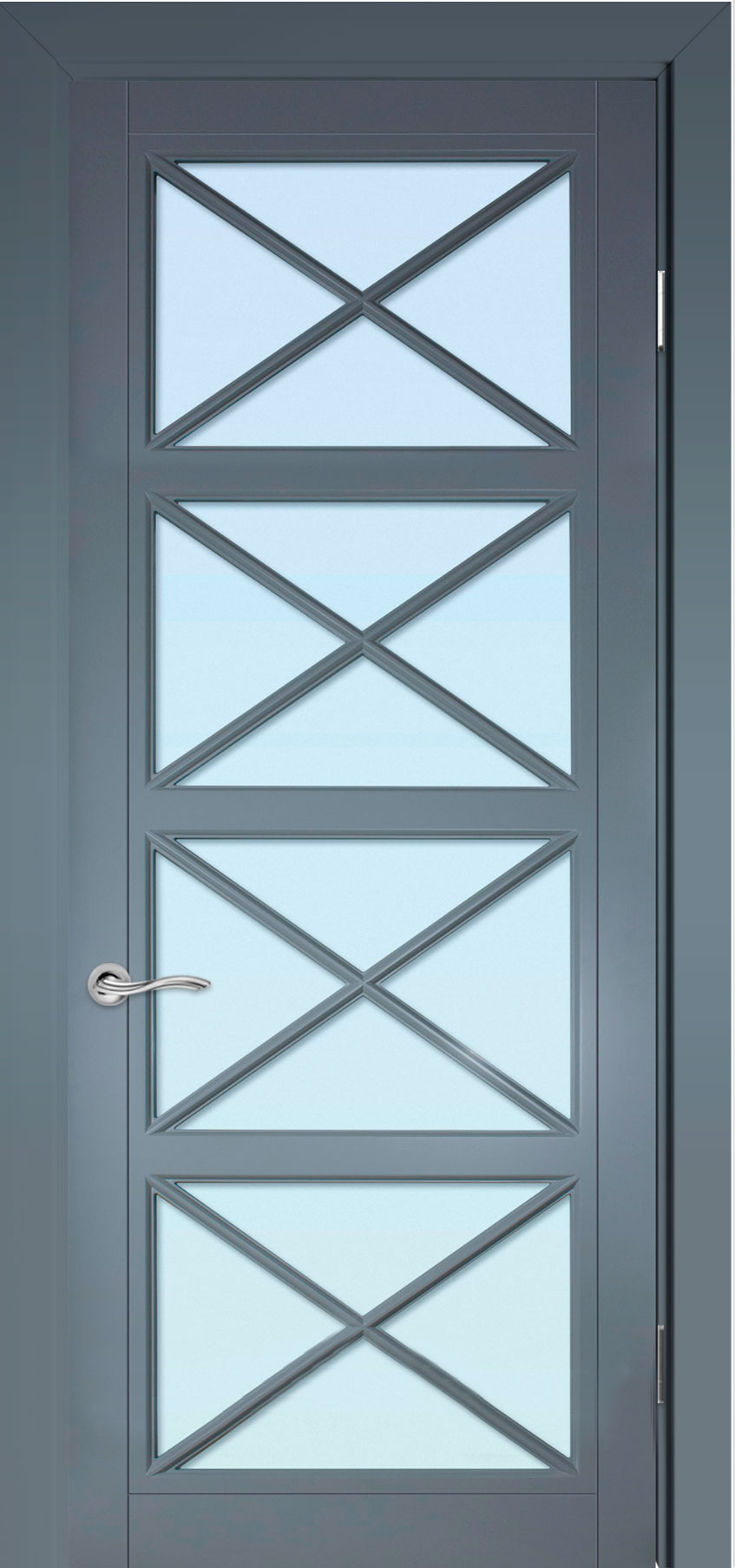 межкомнатные двери  Прованс Квадро с вкладной решёткой тип 101 эмаль