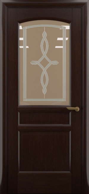 межкомнатные двери  Рада Неаполь исполнение 3 витраж венге