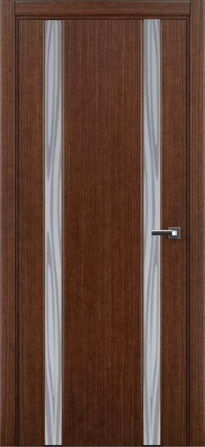 межкомнатные двери  Рада Гранд-М вариант 7 матирование орех тёмный