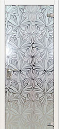 	стеклянные двери 	Дариано Магнолия-2 белая матирование