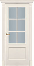 межкомнатные двери  Фрамир Venezia 2-6 с решёткой со стеклом эмаль