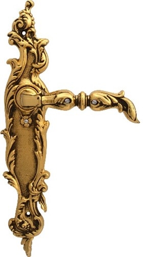 дверные ручки  Class Jumana 1100/1130 золото 24К с патиной и кристаллами