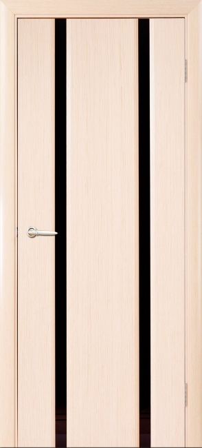 межкомнатные двери  Мебель-Массив Альба-Прато 2 чёрный триплекс
