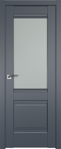 межкомнатные двери  Profil Doors 2U гравировка Узор антрацит