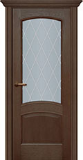 межкомнатные двери  Фрамир New Classic 4 со стеклом шпон