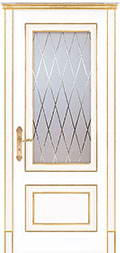 межкомнатные двери  Дариано Виченца-2 гравировка Англия эмаль патина