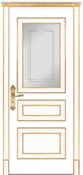 	межкомнатные двери 	Дариано Виченца-3 гравировка Турин эмаль патина