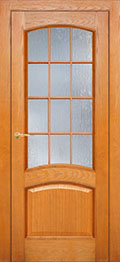межкомнатные двери  Фрамир Palermo 4 с решёткой со стеклом шпон