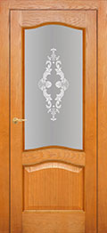 межкомнатные двери  Фрамир Palermo 6 со стеклом шпон
