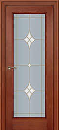 межкомнатные двери  Фрамир New Classic 1 со стеклом шпон