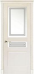 	межкомнатные двери 	La Porte New Classic 200.2 гравировка Квадро ясень карамель