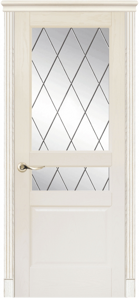межкомнатные двери  La Porte New Classic 200.2 гравировка Ромб ясень карамель