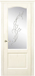 	межкомнатные двери 	La Porte New Classic 200.4 гравировка Альба ясень карамель