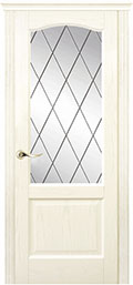 межкомнатные двери  La Porte New Classic 200.4 гравировка Ромб ясень карамель